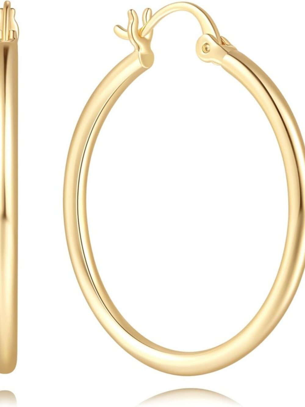 Stylish 14K Gold Hoop Earrings for Women | Elegant Gold Hoops for Any Occasion